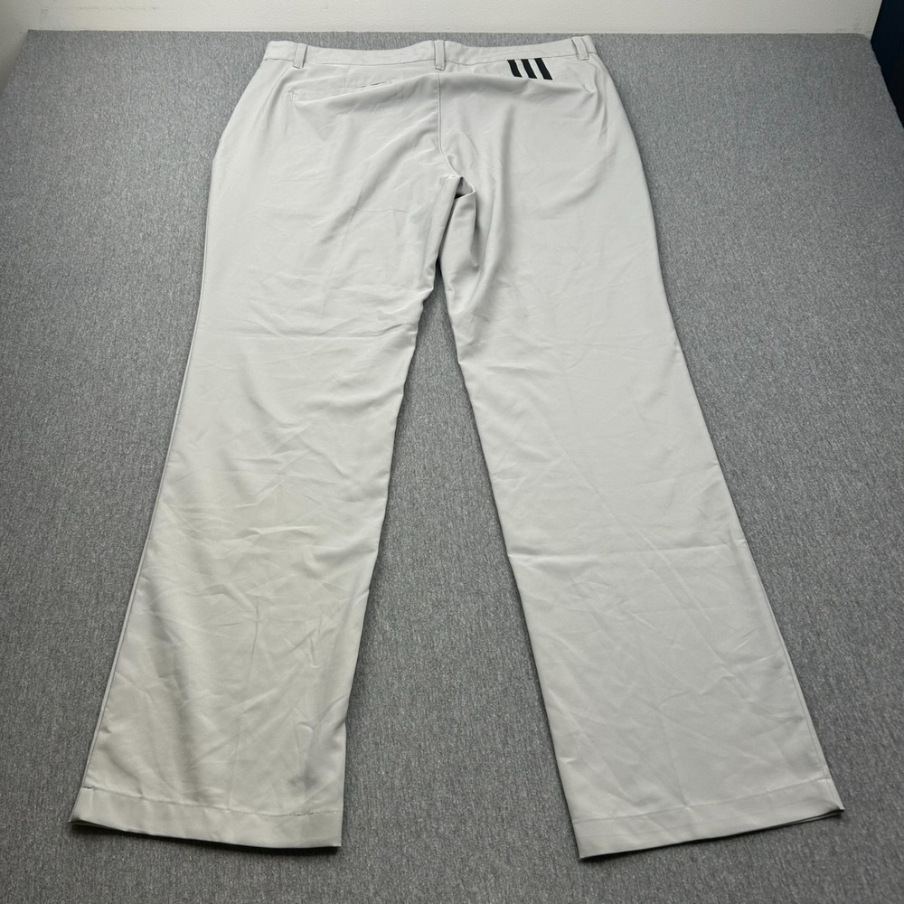 Adidas Golf Pants Mens 36x31 Gray Flat Front Lightweight Tech Casual Activewear - Picture 13 of 16
